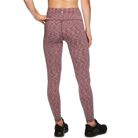 RBX Active Womens Super Soft Peached Space Dye Full Length Workout Running Yoga Legging